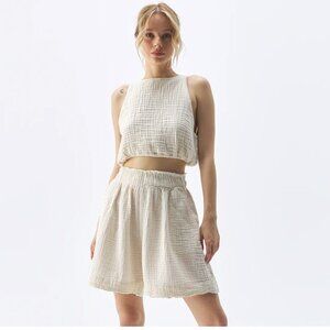 POKOLOKO Crinkle Relaxed Shorts